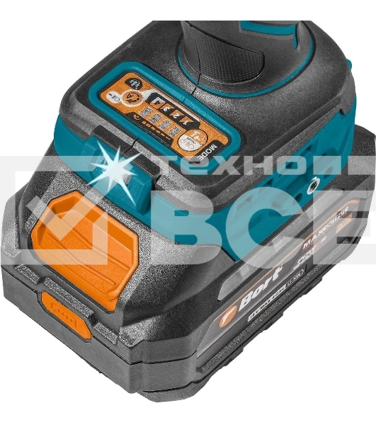 Гайковерт аккумуляторный Bort BSR-21U (2х4АЧ+ЗУ) [93418477] { 800 Нм, 0-2700 об/мин, акб Li-Ion, аккумуляторная система Makita 18V LXT 18 В, вес 1.4 кг }
