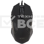 Мышь проводная Acer OMW170 черный, 3200 dpi, USB, кнопки - 6, фото 1
