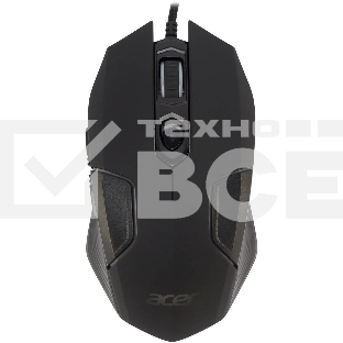 Мышь проводная Acer OMW170 черный, 3200 dpi, USB, кнопки - 6