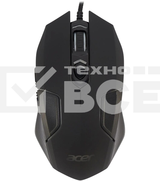 Мышь проводная Acer OMW170 черный, 3200 dpi, USB, кнопки - 6