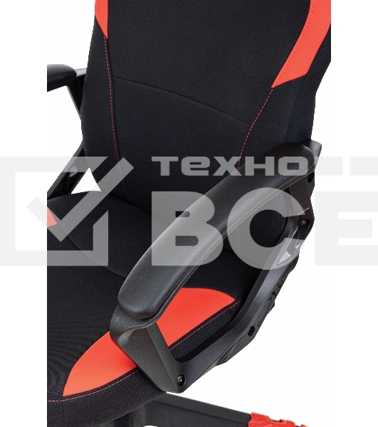 Кресло игровое A4Tech Bloody GC-190 черный/красный, текстиль/эко.кожа, крестов. пластик