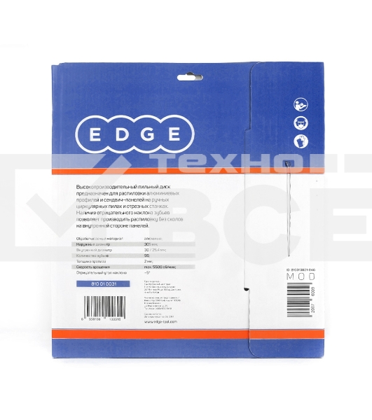 Диск EDGE by PATRIOT пильный по алюминию 305x96x30/25,4 negative