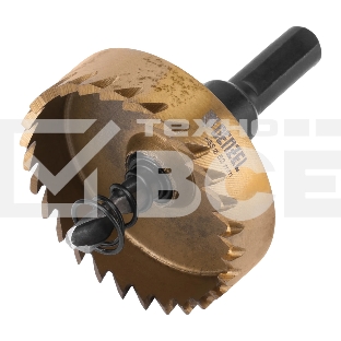 Коронка по металлу Denzel HSS, 50 мм, нитридтитановое покрытие