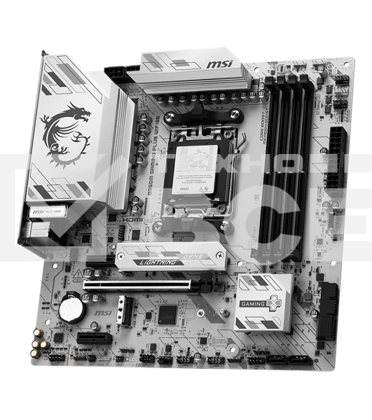 Материнская плата MSI B850M GAMING PLUS WIFI6E, AM5, AMD B850, 4xDDR5, 4xSATA, 2xM.2, 1xPCIe 4.0 x16, 2xPCIe x1, 1xDP, 1xHDMI, 1x2.5Gb LAN, Wi-Fi 6E, Bluetooth 5.3, 4xUSB-A 5Gbps, 3xUSB-A 10Gbps, 1xUSB-C 10Gbps, 3x3.5 мм, 7.1, mATX