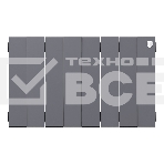 Радиатор биметаллический Royal Thermo PianoForte 300 Серебристый - 8 секц., фото2