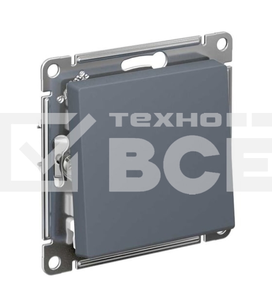 Кнопка нажимная сх.1, 10АХ, механизм SE AtlasDesign Грифель