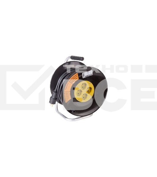 Удлинитель силовой PROconnect на катушке PROFESSIONAL 4 гнезда с/з 40 м 3х2,5 мм² 11-7614