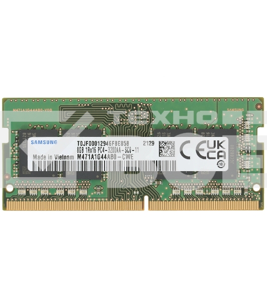 Оперативная память Samsung, DDR4, 8GB (1x8GB), 3200 MHz, CL22, без радиатора, SO-DIMM