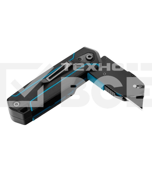 Нож-скребок складной Gross 78891, 19 мм, сменное лезвие, SK2, 5 запас. лезвий, алюмин. корпус, клипса