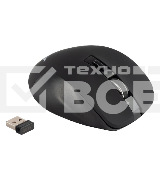 Мышь беспроводная Acer OMR140 черный, 1600 dpi, радиоканал, USB, кнопки - 6