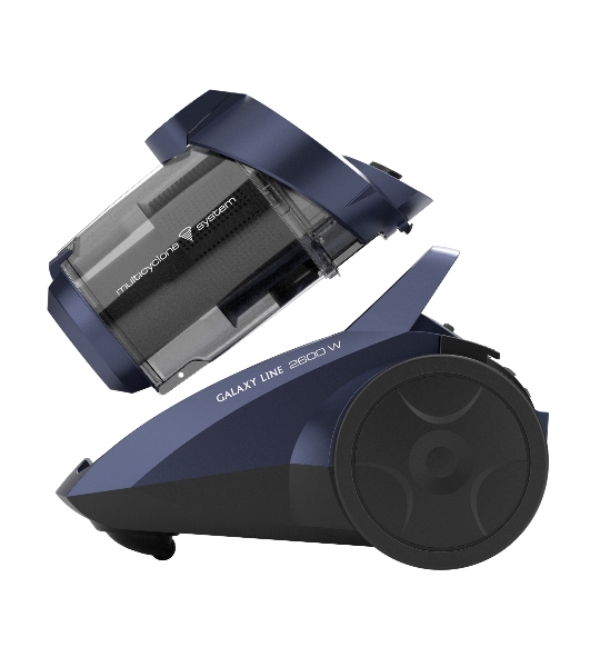 Пылесос Galaxy GL 6228 синий/черный, 350/ 2600 Вт, уборка сухая, пылесборник контейнер 3.4 л