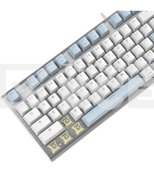 Клавиатура A4Tech Fstyler FS100 Neon проводная, USB, синий/белый