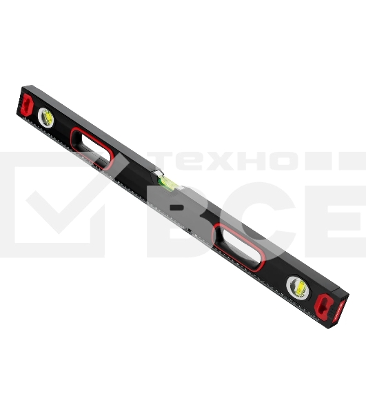 Уровень алюминиевый Matrix, усиленный, фрезерованный, 3 глазка, 2 комп. рукоятки, 800 мм