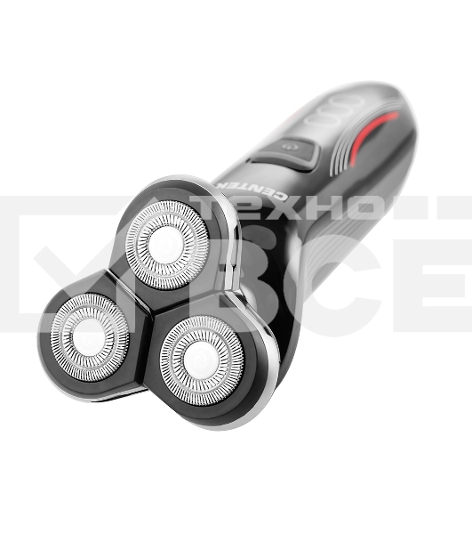Бритва Centek CT-2159 (черн/хром) 3 плавающие головки, аккумулятор+работа от сети, Li-Ion600мАч