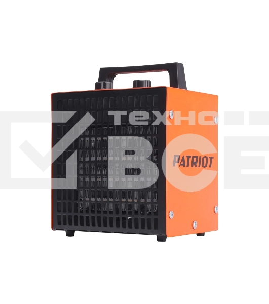 Тепловентилятор электрический Patriot PT Q 3S, оранжевый/черный, 2000 Вт, 25 м2, термостат