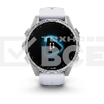 Смарт-часы Garmin Fenix 8 AMOLED серебристый, белый 43мм, фото9