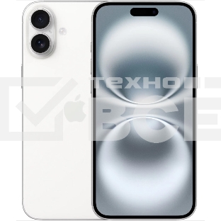 Смартфон Apple iPhone 16, 8/256Gb, белый