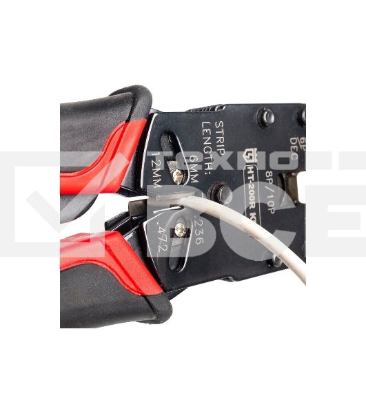 Кримпер многофункциональный с 3 встроенными модулями для обжима RJ-45, RJ-12, RJ-11 HT-200R