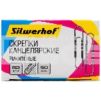 Скрепки Silwerhof металл оцинкованные рифленый 50мм (упак.:50шт) картонная коробка, фото5