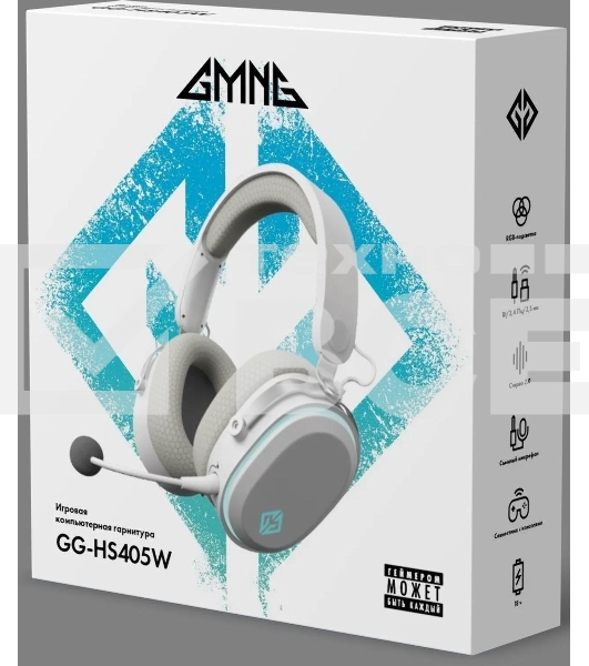 Наушники с микрофоном GMNG GG-HS405W белый