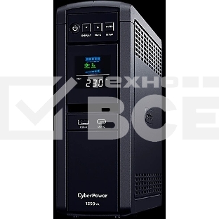 Источник бесперебойного питания Cyberpower CP1350EPFCLCD Line-Interactive 1350VA/810W USB/RS-232/RJ11/45 (6 EURO)