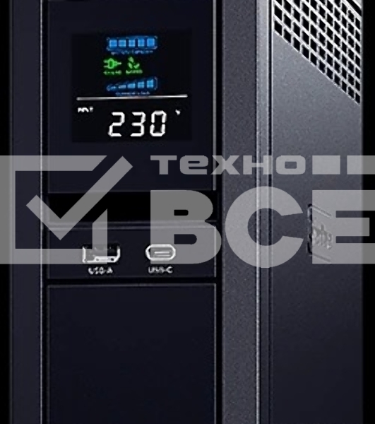 Источник бесперебойного питания Cyberpower CP1350EPFCLCD Line-Interactive 1350VA/810W USB/RS-232/RJ11/45 (6 EURO)