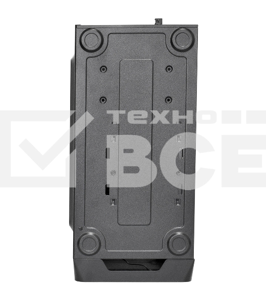 Компьютерный корпус Miditower ExeGate XP-332-UNS500 (ATX, БП UNS500 с вент. 12см, 2*USB, аудио, черный)