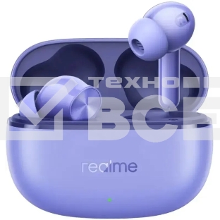Гарнитура внутриканальные Realme Buds T200 Lite фиолетовый беспроводные bluetooth в ушной раковине (6941764454514)