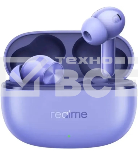 Гарнитура внутриканальные Realme Buds T200 Lite фиолетовый беспроводные bluetooth в ушной раковине (6941764454514)