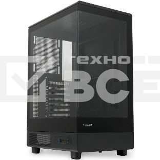 Компьютерный корпус без блока питания HSPD F510, Panoramic Mid Tower, черный, TG, 0.5 SPCC, no fans ATX, mATX, mITX 180/280/160мм 1x2.5', 1x3.5', 7xPCI 1xUSB-A 3.0, 1xUSB-A 1.0 356x218x467мм