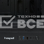 Компьютерный корпус без блока питания HSPD M510, Mesh Mid Tower, черный, TG, 0.5 SPCC, no fans ATX, mATX, mITX 180/280/160мм 1x2.5', 1x3.5', 7xPCI 1xUSB-A 3.0, 1xUSB-A 1.0 517x277x418мм, фото6