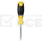 Отвертка шлицевая Deli DL6350751 5х75мм Материал: CR-V. Двухкомпонентная ручка. Хромированная, фото2