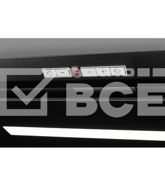 Вытяжка встраиваемая Kuppersberg Intro 60 Black черный, 54 см, 1500 куб. м/ч, 43 дБ