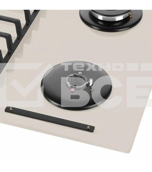 Газовая варочная панель Maunfeld EGHG.64.6CBG/G, 4 конфорки, закаленное стекло, бежевый