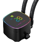 Система жидкостного охлаждения Thermalright Frozen Horizon 240 Digital (240мм, LED temp., Black, ARGB/Fans: 2x120мм, 68.9CFM, 28.2dBA, 2000RPM/Pump height 53.2мм, Rad thickness 27мм/S: 1700, 1200, 1851, 115X, AM5, AM4), фото5