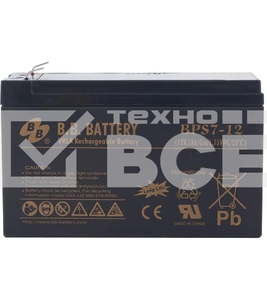 Батарея для ИБП B.B.Battery/BPS 7-12/12V/7Ah