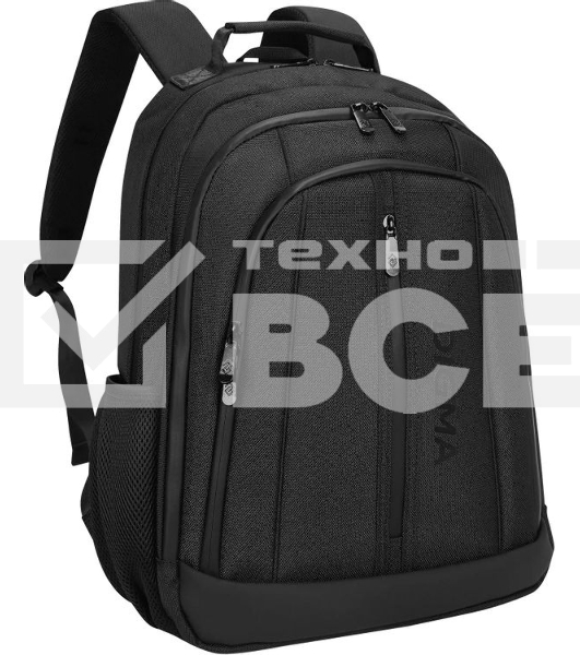 Рюкзак для ноутбука 15.6' Digma Stash S2 черный полиэстер (DGbP15S2BK)