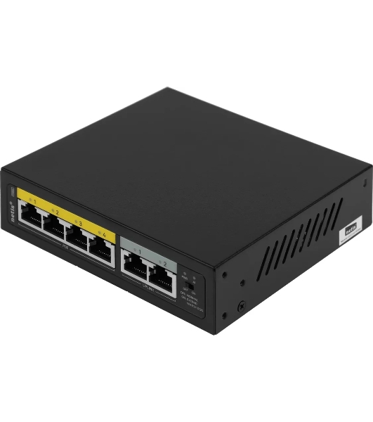 Коммутатор 6PORT NETIS P106C 10/100M 4POE