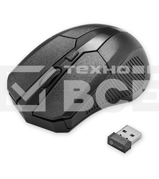 Клавиатура + мышь Оклик 205MK клав:черный мышь:черный USB беспроводная