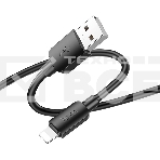 Кабель Hoco X96 Hyper iP USB (m)-Lightning (m) 1м черный коробка, фото2