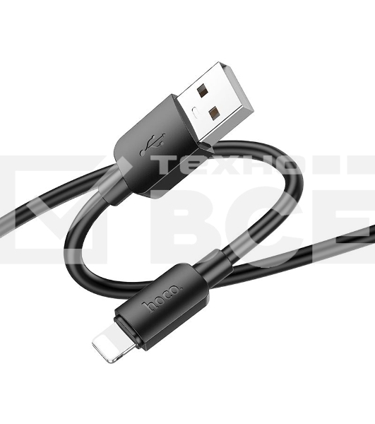 Кабель Hoco X96 Hyper iP USB (m)-Lightning (m) 1м черный коробка