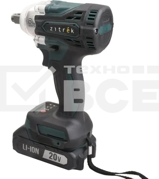 Гайковерт Zitrek Crusher 20 аккум. патрон:квад.1/2