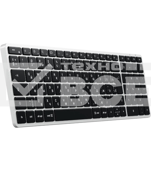 Клавиатура беспроводная Satechi Slim X2 Bluetooth Backlit Keyboard, Bluetooth, Серебристый ST-BTSX2S-RU