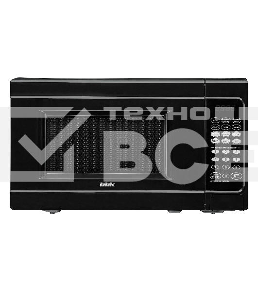 Микроволновая печь BBK 20MWS727SB чёрный, 20 л, 700 Вт, переключатели - сенсор