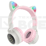 Гарнитура накладные Hoco W27 Cat серый беспроводные bluetooth накладные, фото3