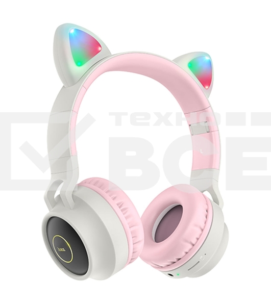 Гарнитура накладные Hoco W27 Cat серый беспроводные bluetooth накладные