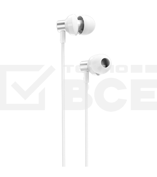 Проводные наушники BOROFONE (6931474709240) BM35 Farsighted серебро