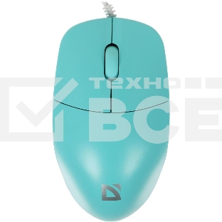 Мышь проводная Defender Azora MB-241 голубой, 1200 dpi, USB, кнопки - 3