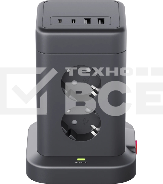 Сетевой фильтр Defender ILS 453 (3 м, 8 розеток, 2USB-A, 2USB-C)