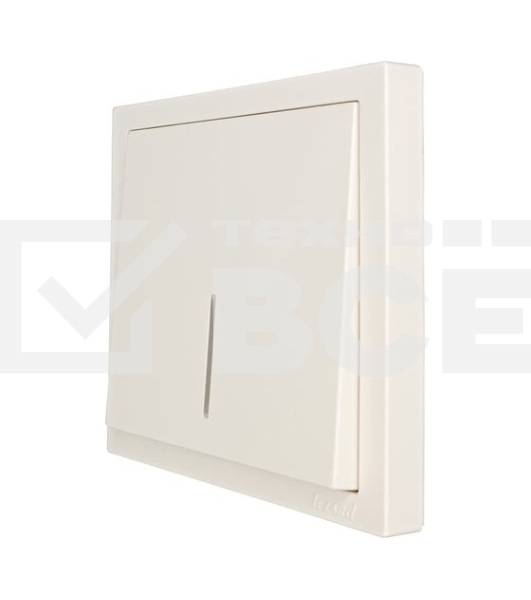 Выключатель 1-кл. с индик. СП ZIMA IP20 10А безвинт. зажим слон. кость LEZARD 704-9088-111QC